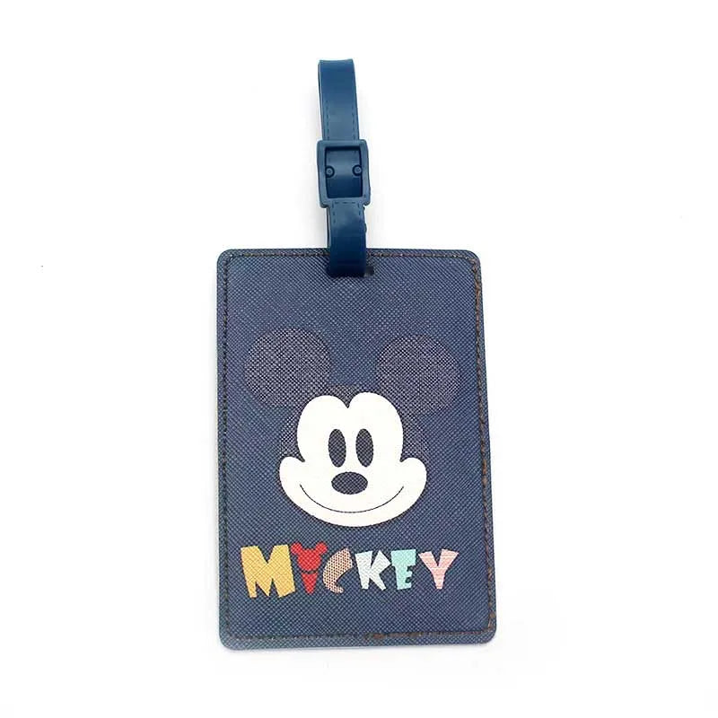 Cute Disney Dumbo Travel Accessories Luggage Tag PU Suitcase ID Addres Holder Baggage Boarding Tag Portable Label