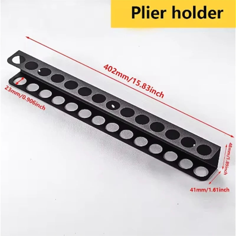 Screw Driver Holder Space-saving Tool Holder Heavy Duty Wall Mount Screwdriver Holder with 23 Holes for Tool Storage Rack Easy