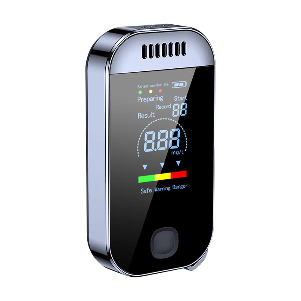 New Portable Digital Breath Alcohol Tester Professional Breathalyzer With LCD Display USB Rechargeable Electronic Alcohol Tester