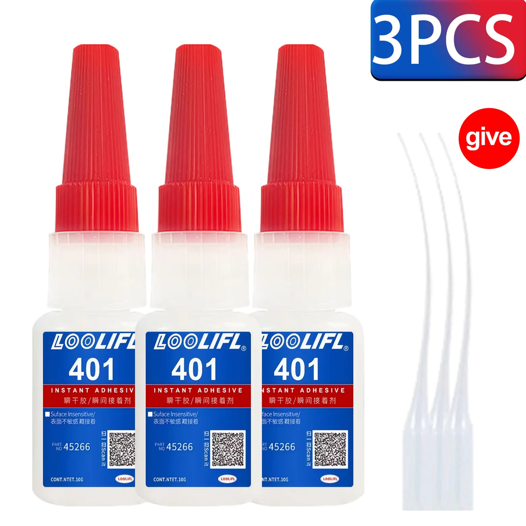 1-10PCS Super Glue Super Strong Adhesive, Suitable for Instant Transparent Adhesive of Plastics, Metals, Wood, Crafts, Glass Cer