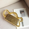Trendy metallic woven vegetable basket box bag small square bag niche design fashion creative dinner bag