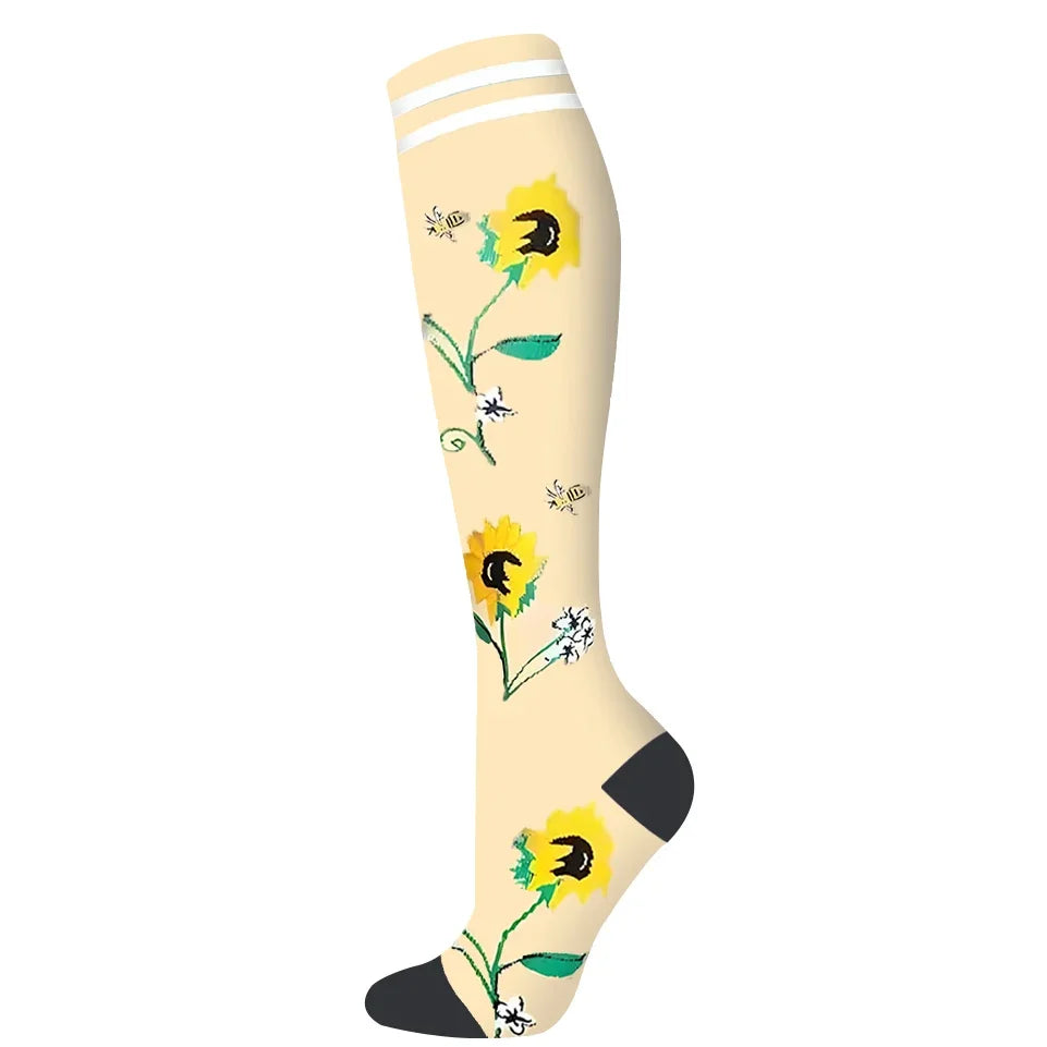 Men Women Compression Sock for Leggings Breathable Running Pressure Soccer Adult Edition Network Pressure Nurse Socks