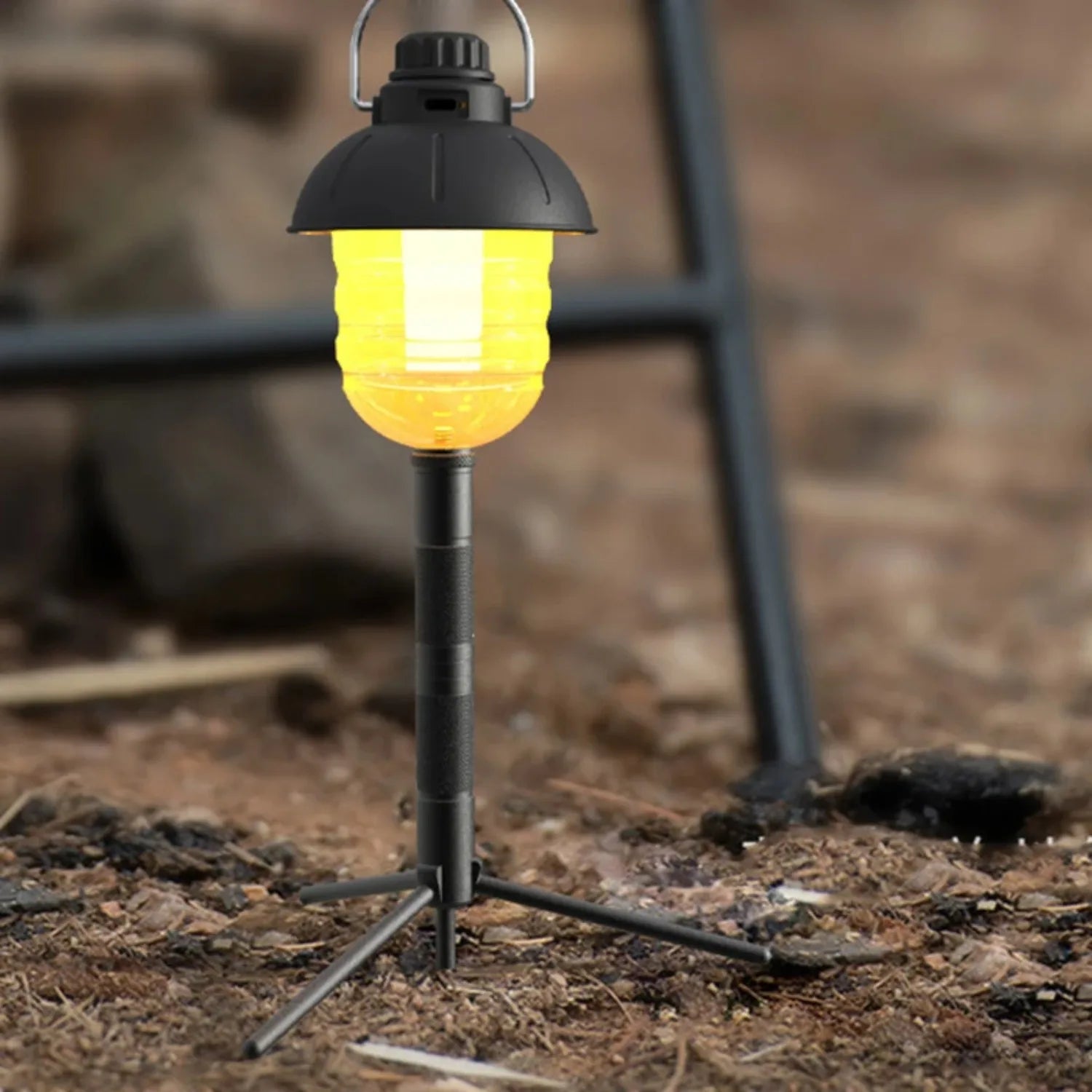 New Aluminum Lantern Stand Camping Lamp Pole Foldable Light Support Holder Lamp Bracket Camera Phone Tripod Stand For Picnic