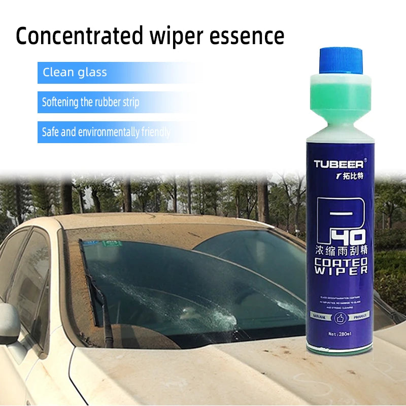 Car Concentrat Wiper Cleaning Agent Decontamination Antifreeze Wiper Essence Glass Degreaser Universal Rainproof Anti-fog Agent
