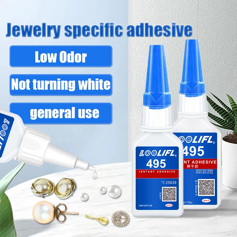 Loctite 495 Super Glue Fast Drying Clear CA Adhesive for Metal Plastic Wood Ceramic Glass - All-Purpose DIY Repair Liquid