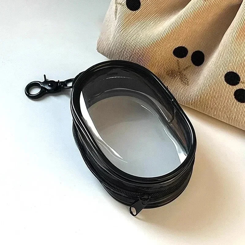 2PCS Portable Mini Transparent Zipper Storage Bag, Compact Multifunctional Storage Bag,For Holiday Gift Giving
