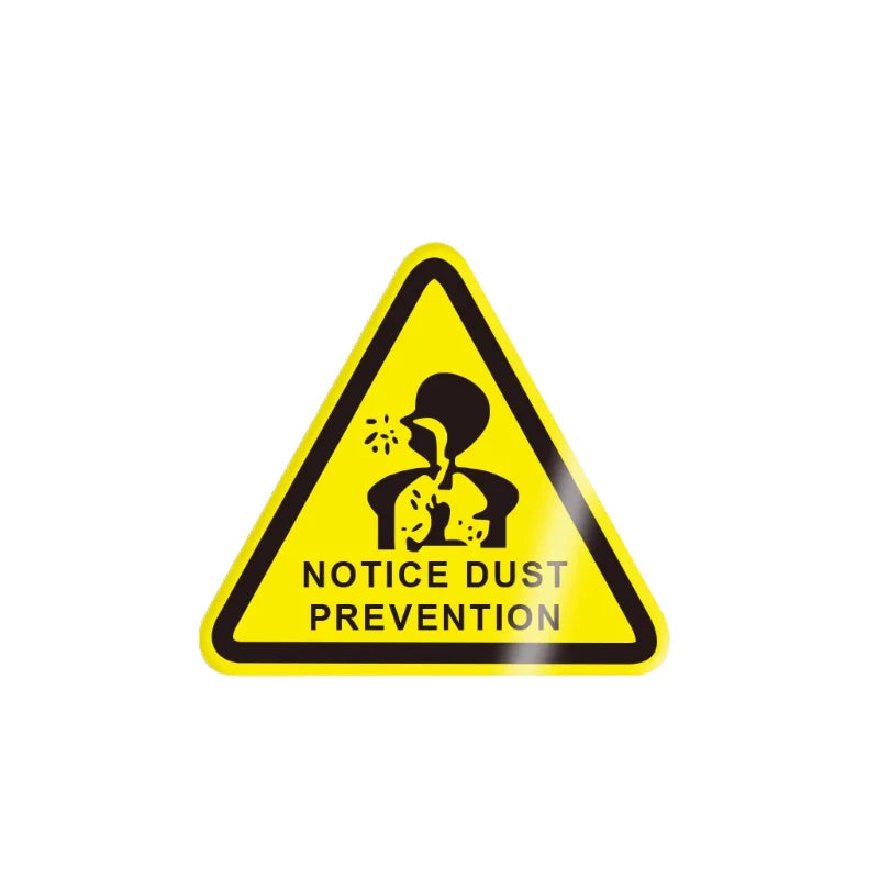 10Pcs 50X50Mm Safety Warning Signs, Workshop Production Safety Warning Signs, Hazard Warning Signs