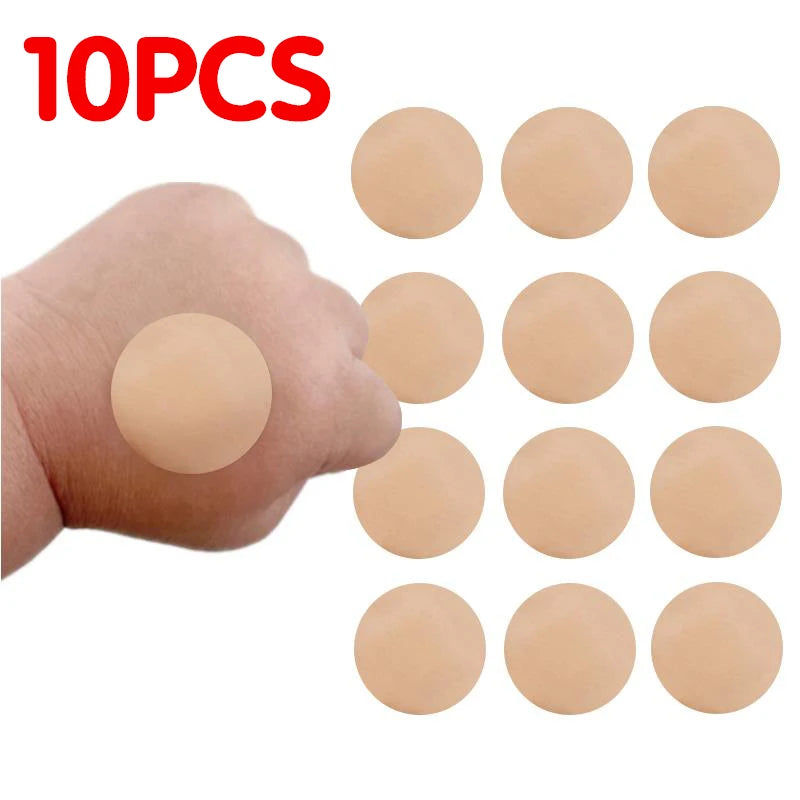10-100Pcs Mini Round Band Aid Skin Color Wound Dressing Plaster First Aid Patch Breathable Waterproof Adhesive Bandages Tape
