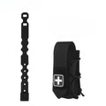 Molle Tourniquet Holder IFAK TQ Holder Tactical Medical Pouch Holster First Aid Kit Cross Patch/Bungee Cord With Tourniquet