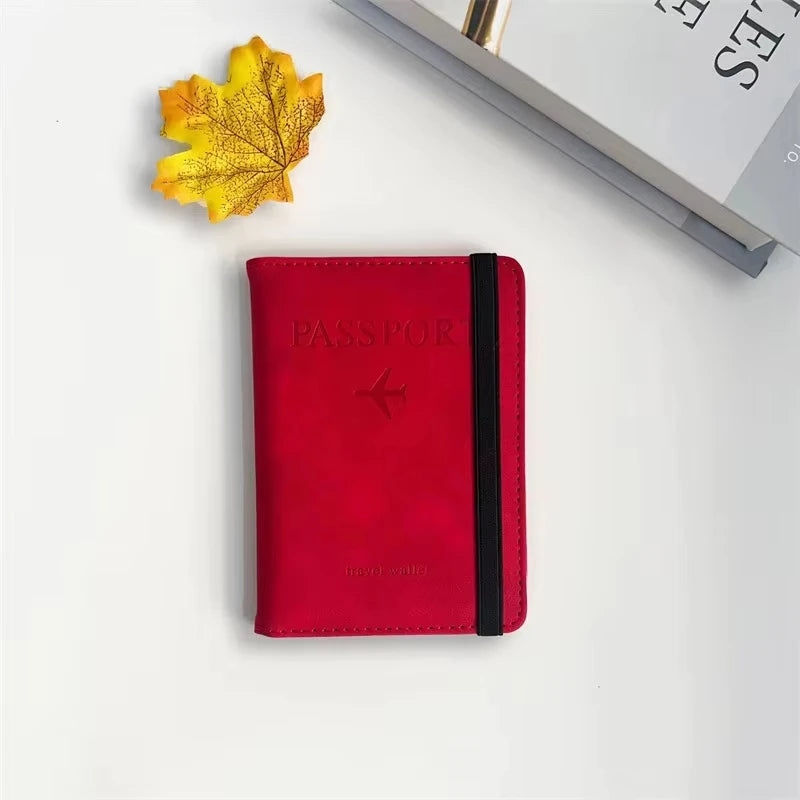Homefish PU Leather Wallet Travel Passport Purse Card Male Travel Accessories Hand Carry Passport Business Cards Holder Wallet