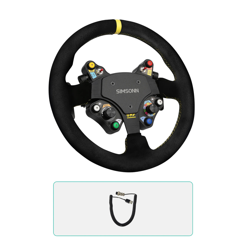 Simracing Steering Wheel Control PC Racing Wheel Led Button Joystick Gaming Paddle Shifter for Logitech G29 Thrustmaster TH8A