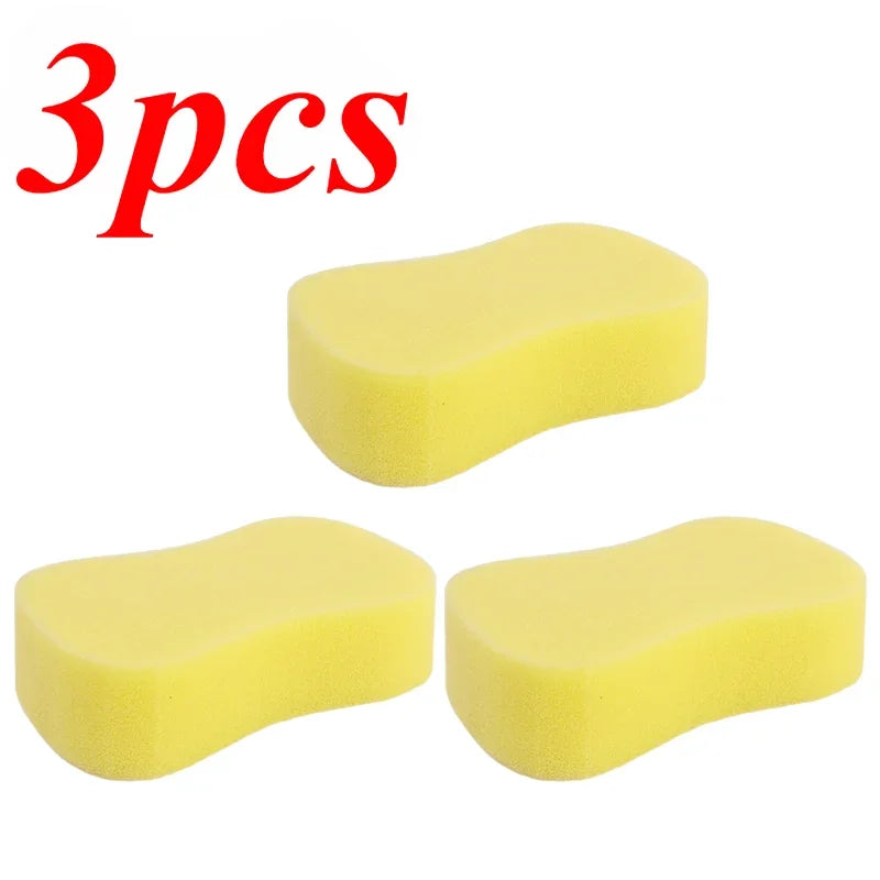 1/3/5pcs Car Wash Sponge Clean Large Honeycomb 8-shaped High-density Sponges Block Car Cleaning Waxing Tools Auto Detailing