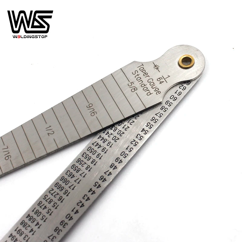 Welding Taper gage gauge Depth ruler stainless steel set gap hole inspection