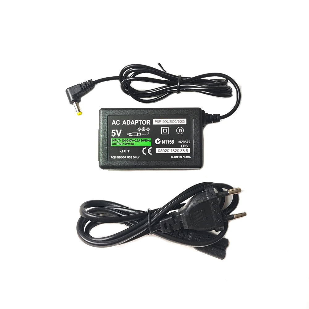 For PSP charger 5V AC Adapter Home Wall Charger Power Supply Cord for Sony PSP PlayStation 1000 2000 3000 EU US plug