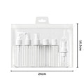 11Pcs Set Refillable Travel Bottles Kit Leak-Proof Portable Clear Travel Cosmetic Containers for Shampoo Lotion Spray Foam Pump