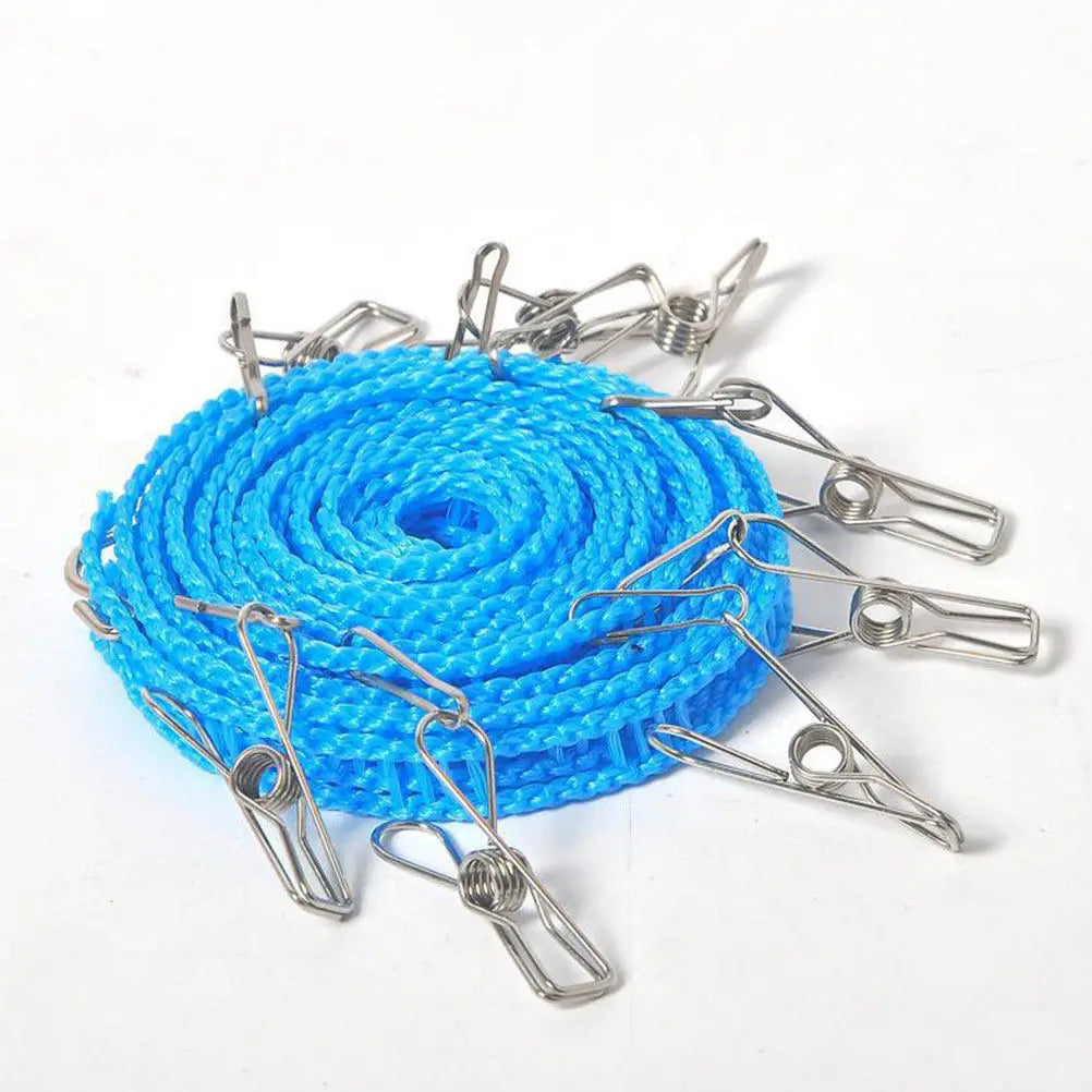 Drying Clothes Rope Travel Clothesline Elastic Portable Non-slip for Outdoor Home Ropes