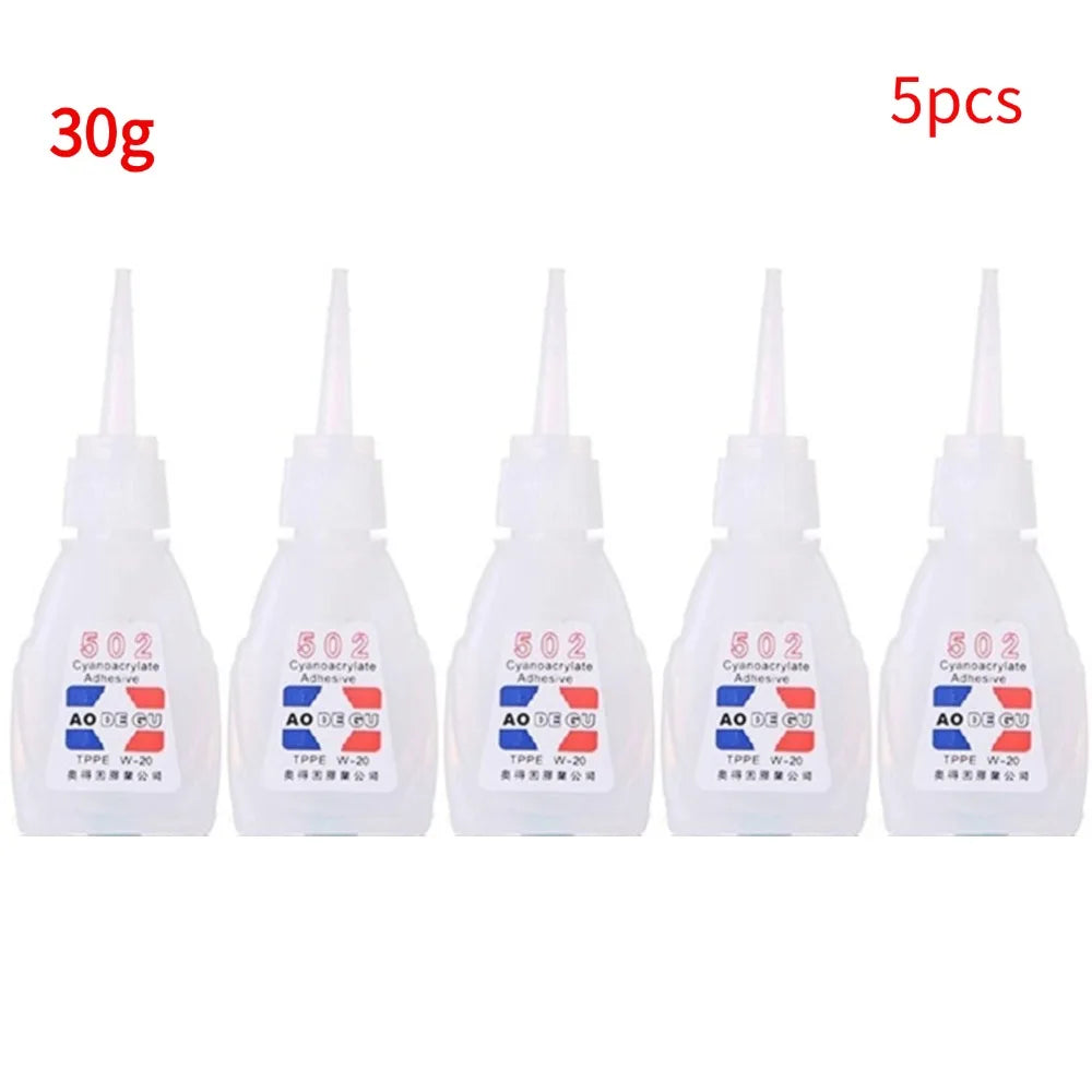 8g/30g Super Glue Instant Adhesive Strong Adhesion Best Repair 502 Fast Multipurpose Agent Strong shoe Glue 1/2/3/4/5/10pcs
