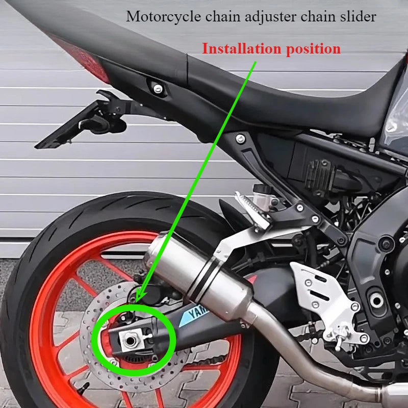 Motorcycle chain adjuster chain slider aluminum alloy modified accessories for Yamaha MT09 MT 09 FZ09 FZ-09 2017 2018 2019 2020