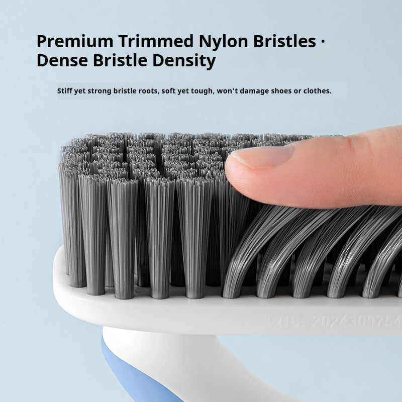 2Pcs Shoe and Laundry Brush Set Soft-Bristle Household Brush Multifunctional Cleaning Shoe Brush