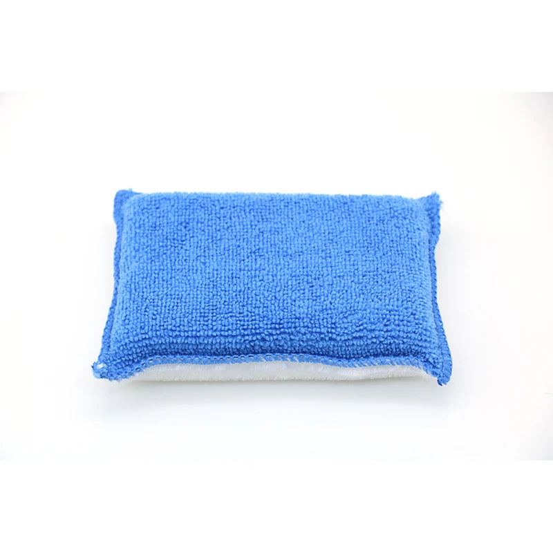 Interior Car Wash Pad Soft Absorbent Detailing Bristle Cleaning No Scratch Car Household Microfiber Scrubbing Sponge for Leather