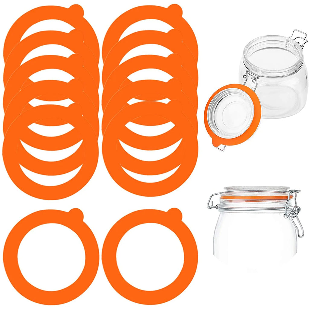 5pcs Mason Jar Sealing Ring Silicone Gasket Food-Grade Waterproof Silicone Gasket for Mason Jars Sealing Jars Glass Jars