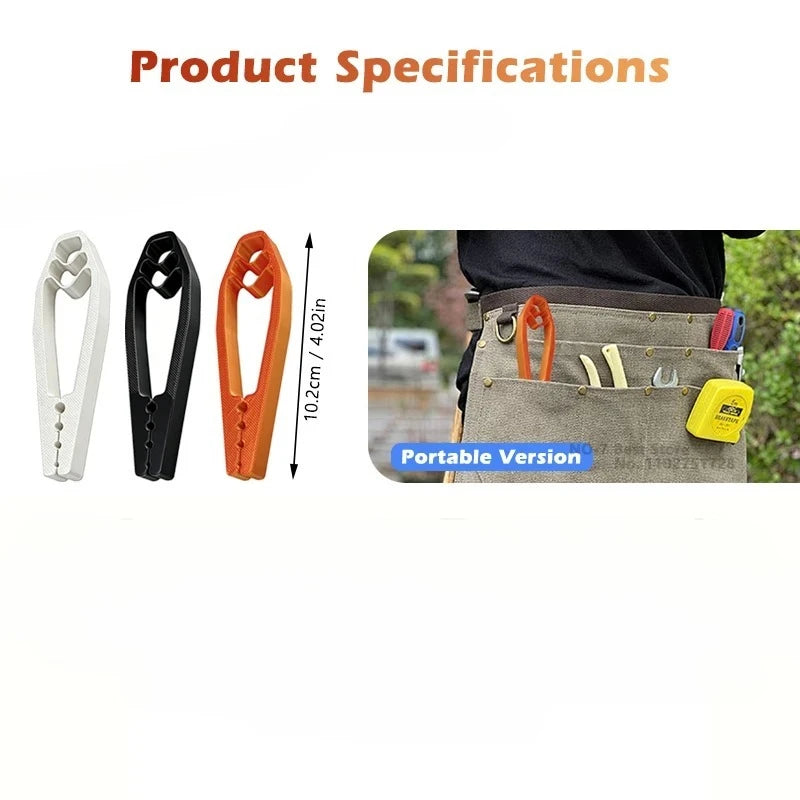 Finger Guard Nail Fixer Clamp, Durable Plastic Nail Holding Pliers, Multi-Purpose Safety Tool for Wood Construction & DIY Crafts