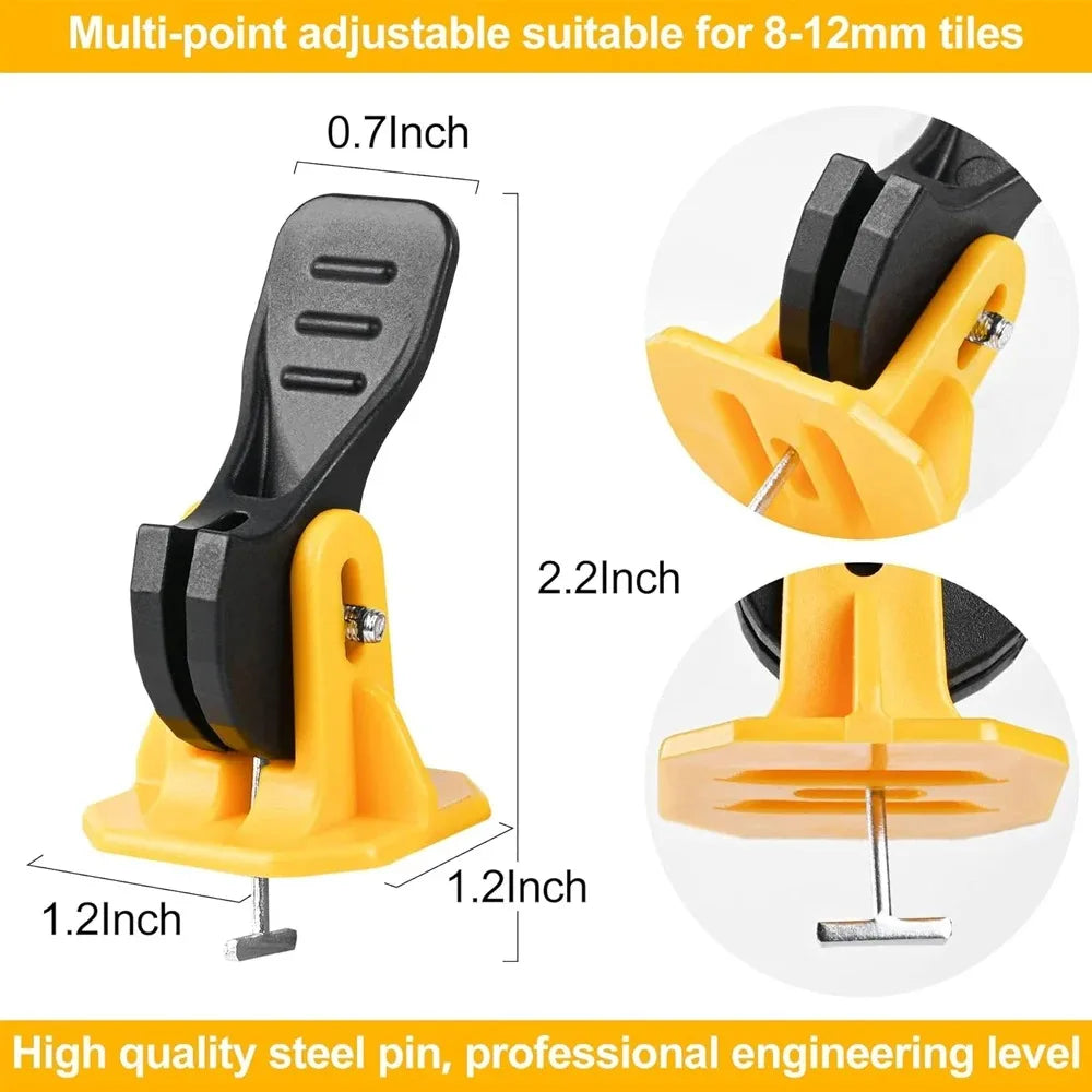 50/100Pcs Floor Tile Leveling System Clips Leveler Adjuster Kit Set Tile Laying Fixing Flat Ceramic Wall Construction Tools