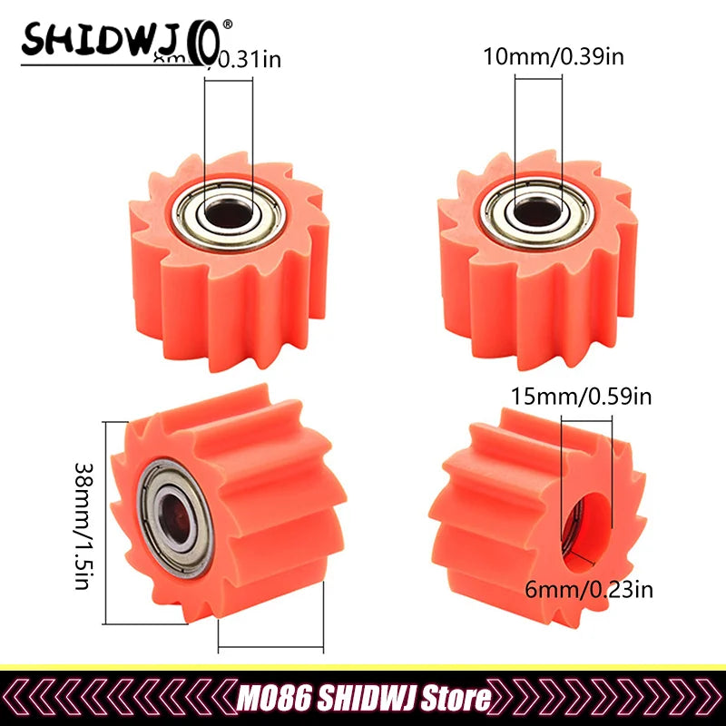 1pcs Motorcycle Pulley Wheel Drive Chain Roller Tensioner For KX KXF 250 450 250F CR CRF RMZ WR YZ Dirt Bike