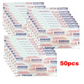 50Pcs H-Type Emergency Wound Bandages Skin Patches First Aid Dressing Plasters for Minor Injuries And Cuts