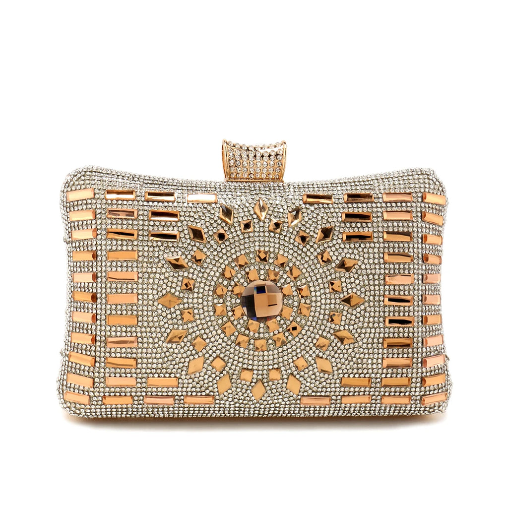 Acrylic Women Evening Bag Diamonds Purse Handbags Chain Shoulder Wedding Party Evening Clutches Messenger Bag Christmas