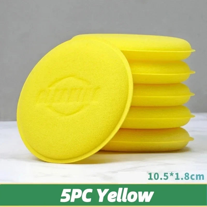 High Density Foam Applicator Pads for Car Waxing Polishing Premium Round Sponge for Auto Detailing Sealant Application