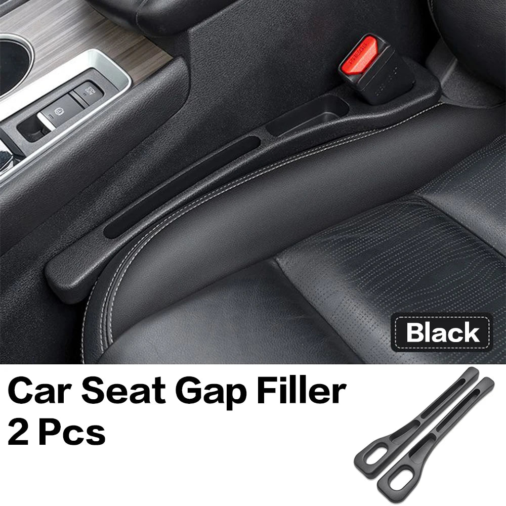2Pcs For SSANGYONG Musso Tivoli Korando Torres Car Seat Gap Filler Between Seats Crevice Box Bag Interior Decoration Accessories