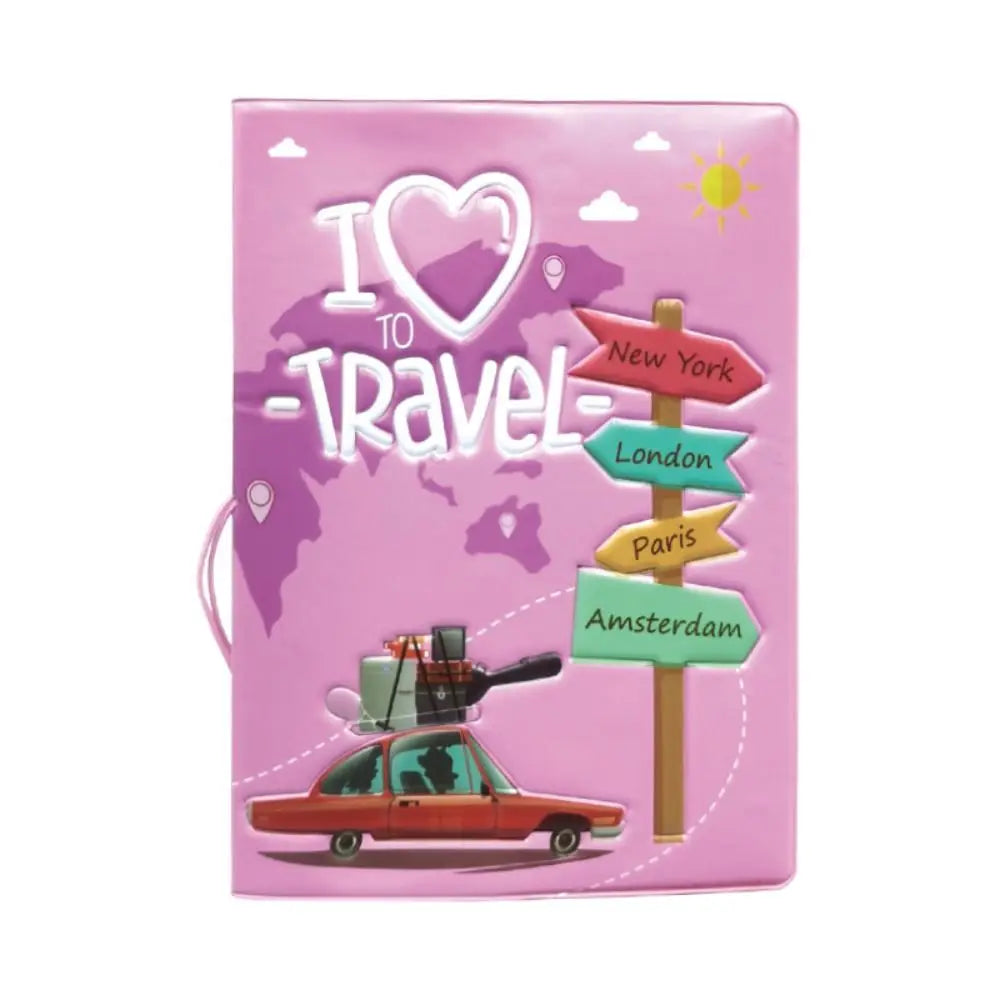 Wallet Passport Storage Bag Multi-layer Airplane Check-in Document Passport Storage Clip Anti-theft Korea Style Passport Holder