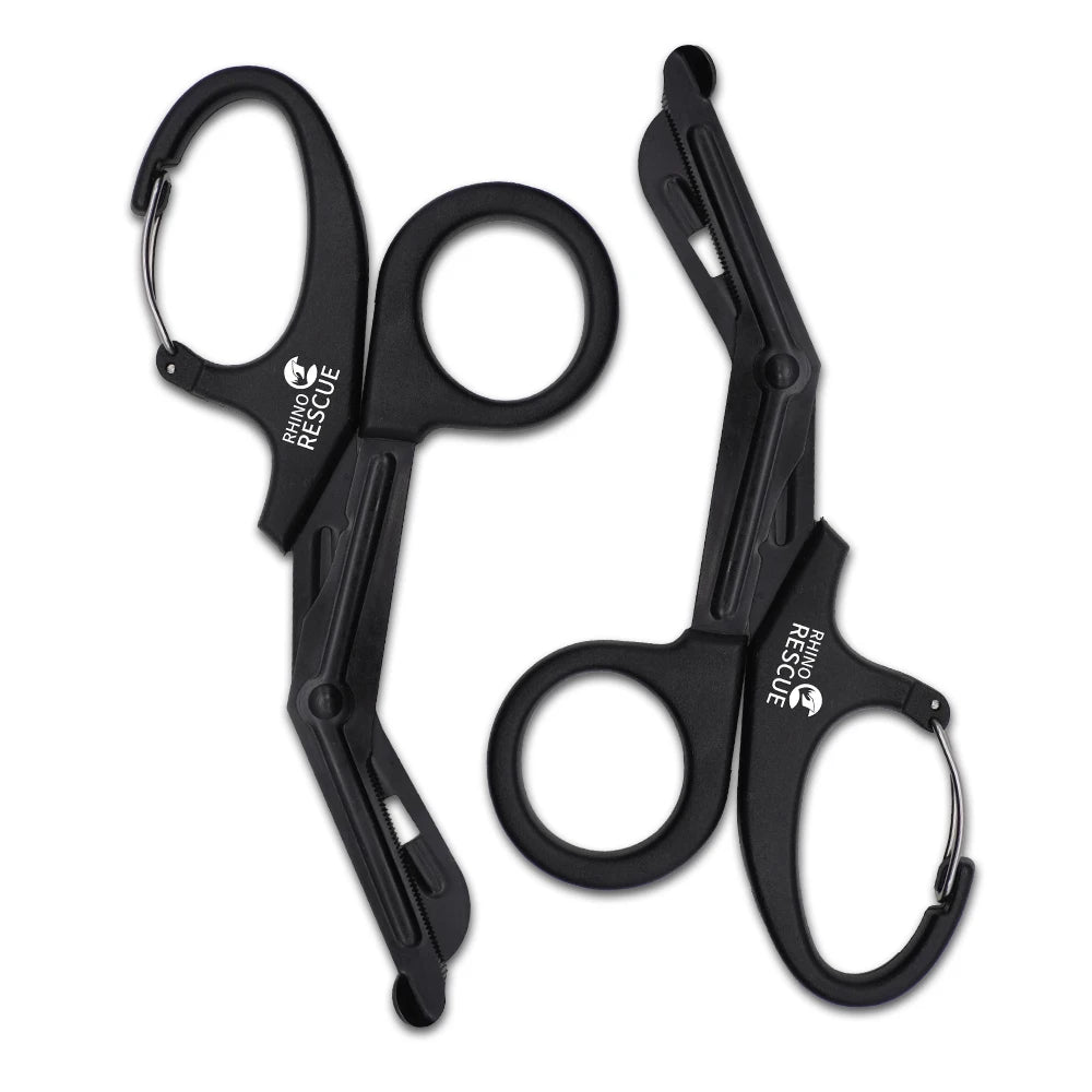 Rhino Rescue 18.5cm Emergency Shears Fluoride-Coated Stainless Steel Scissors for Outdoor Tactical Kit