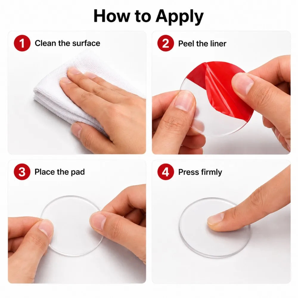 10-100Pcs Transparent Acrylic Double Sided Tape Pads Waterproof No Trace Super Strong Self Adhesive Stickers for Car Home