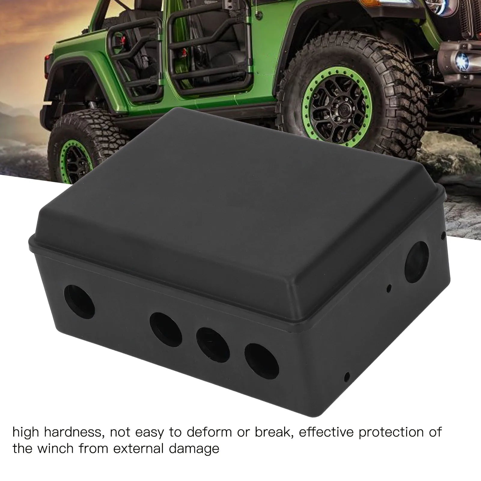 Winch Controller Housing ABS High Strength Electric Winch Cover Protection Box Kit for 8000 to 20000LB Electric Winch