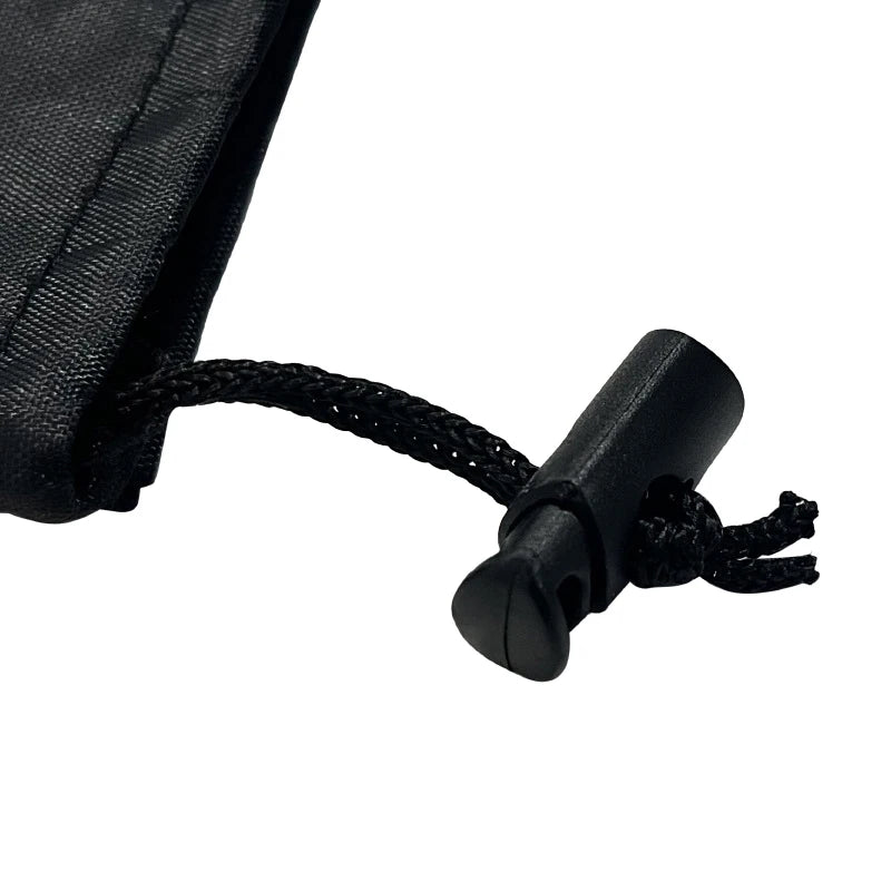 Black Strap Hiking Pole Storage Cloth Bag Oxford Waterproof Walking Stick Organizer Portable Outdoor Drawstring Bag