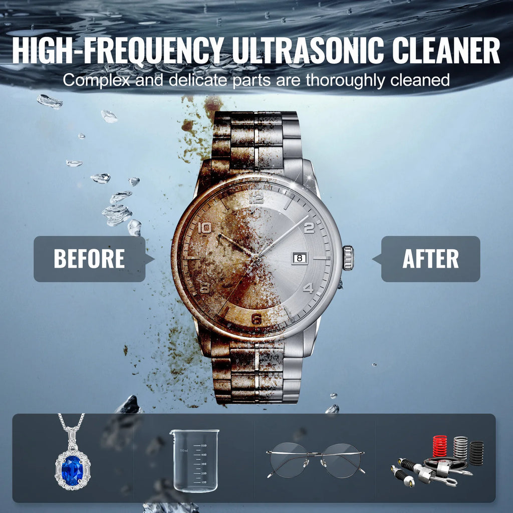 10L Ultrasonic Gun Cleaner 300W Ultra Sonic Cleaner Timer Heater Basket
