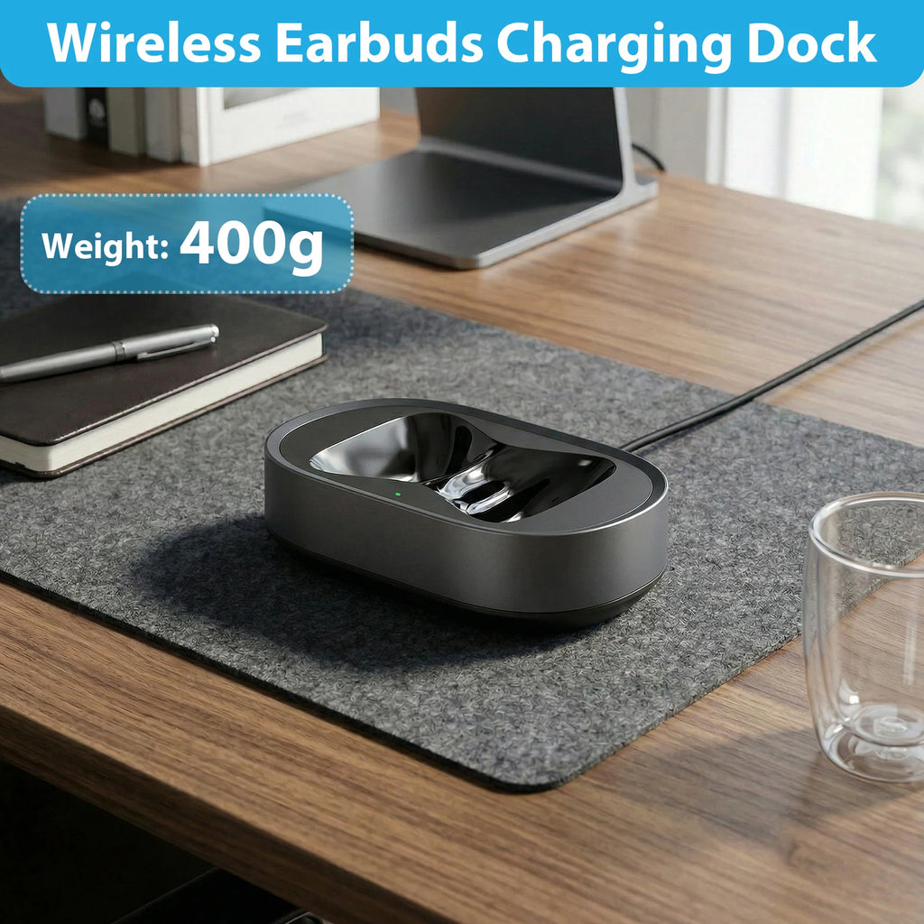 Magnetic Headset Charger Dock Fit for AirPods Max Headphones Accessories Charging Base with Dual Connectors Anti-Scratch