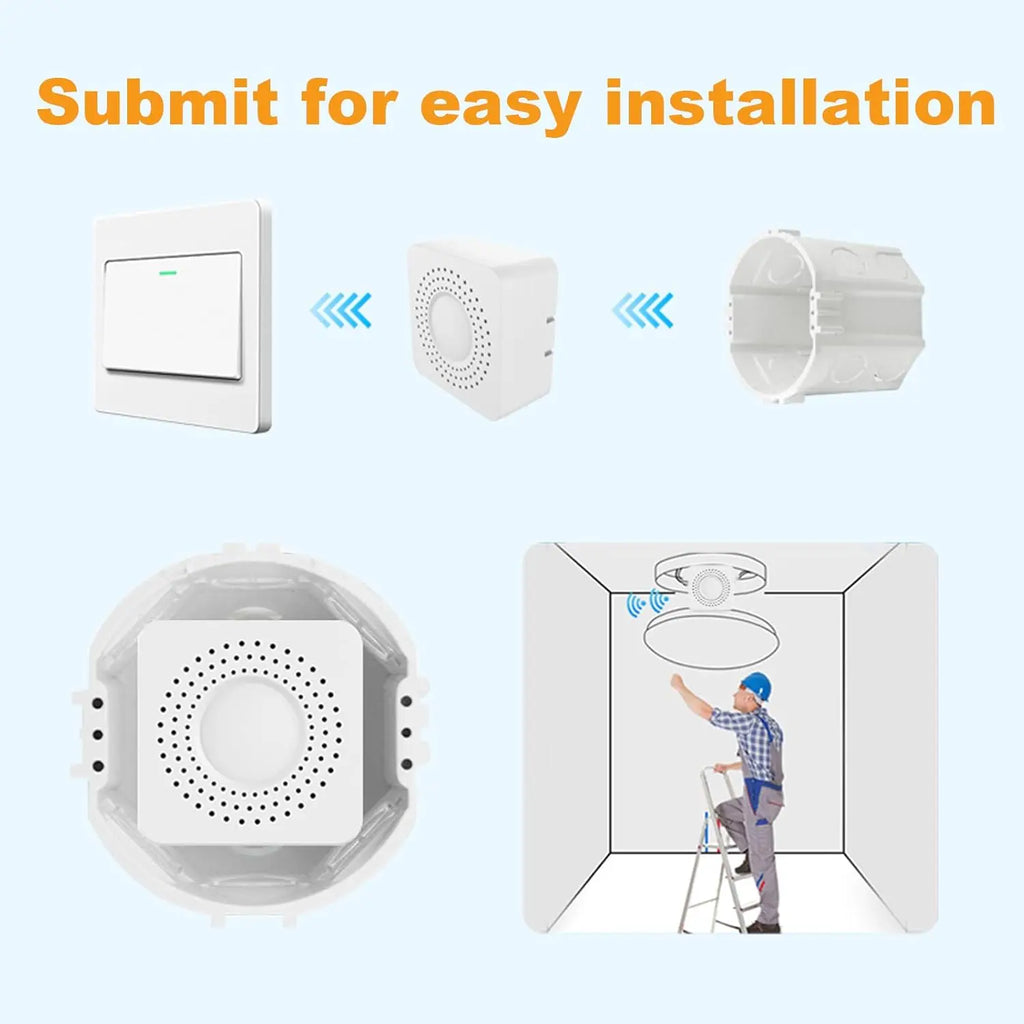 Matter WiFi Smart Switch 16A Smart Home Light Switch Relay Module Voice Control Work with Alexa Google Homekit Tuya Smartlife