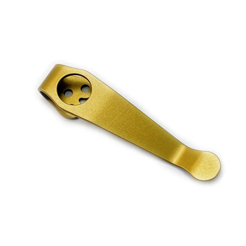 12 Colors Titanium Pocket Clip Back Clamp for Spyderco C81 Paramilitary 2 Endura4 C10 Manix2 C11 Delica4 G10 Police Para3 Knives