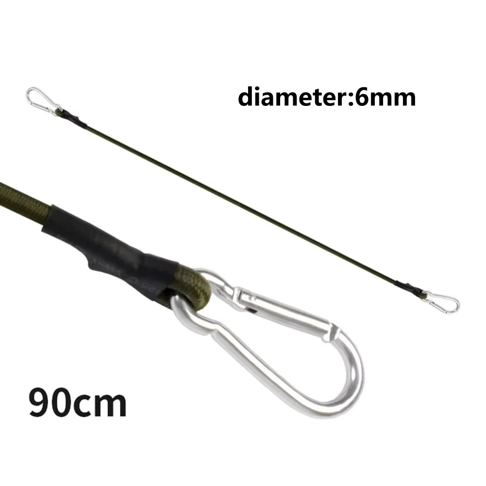 For Camping Luggage Bicycle Cargo Multipurpose Tie Down Utility Rope Pack Adjustable Elastic Strap with Hooks 6/8mm Bungee Cord