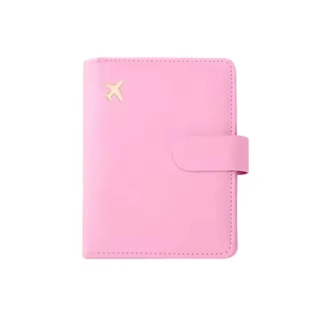 Leather Passport Holder Covers Case Waterproof Travel Credit Card Wallet Cute Passport Book for Women/Men Buckle Passport Cover
