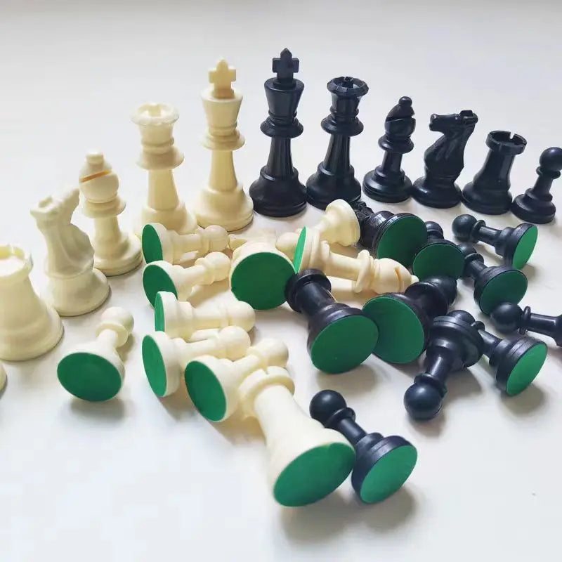32pcs Wooden Chess Pieces Complete Chessmen wood Chess Set Chess Piece Accessories