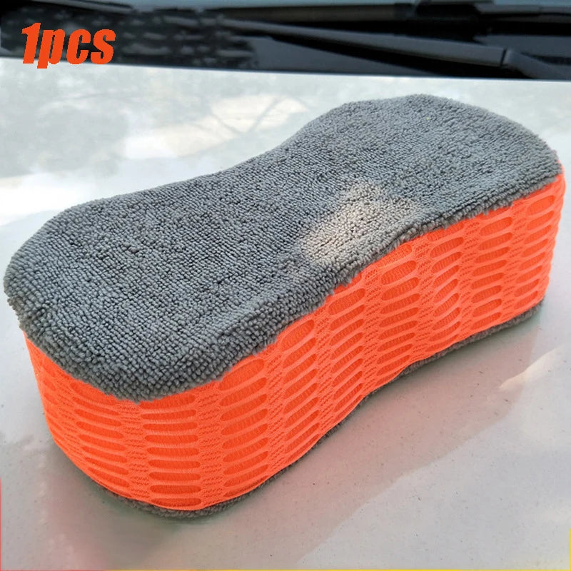 1/2Pcs Car Wash Sponges Wheel Cleaning Sponge Tire Wash Wiper Suction Sponge Pad Wax Polish Brushes Car Washing Accessories Tool