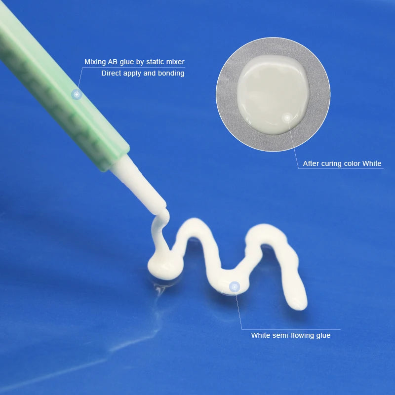 2010 White Epoxy Resin Rapid AB Glue Home-appliance Repatch 25g Luquid Applicator 2 Component 5Minutes Fast Cured Epoxy Adhesive