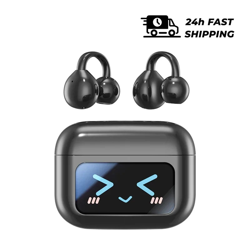 AI real-time translation wireless Bluetooth earphones with LED touch screen, 144 languages AI real-time translation earbuds