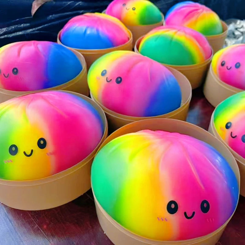 15cm Large Steamed Dumpling Sensory Squeeze Fidget Stress Relief DecompressionToy Soft Slow Dough Birthday Gift Home Sofa Decor