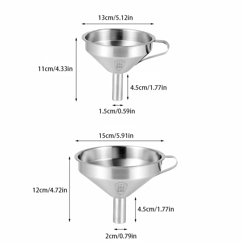 1pc 100/120/200/300/400/450 Mesh Nylon Filter Stainless Steel Funnel For Fruit Milk Traditional Chinese Medicine Oil White Wine