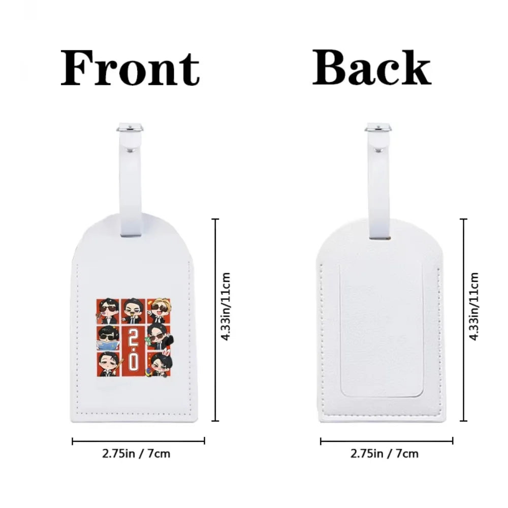 Custom Arirang 2.0 World Tour 2026 PU Luggage Tag, Personalized Durable Fashion Travel Bag ID Tag, Ideal Kpop Fan Gift